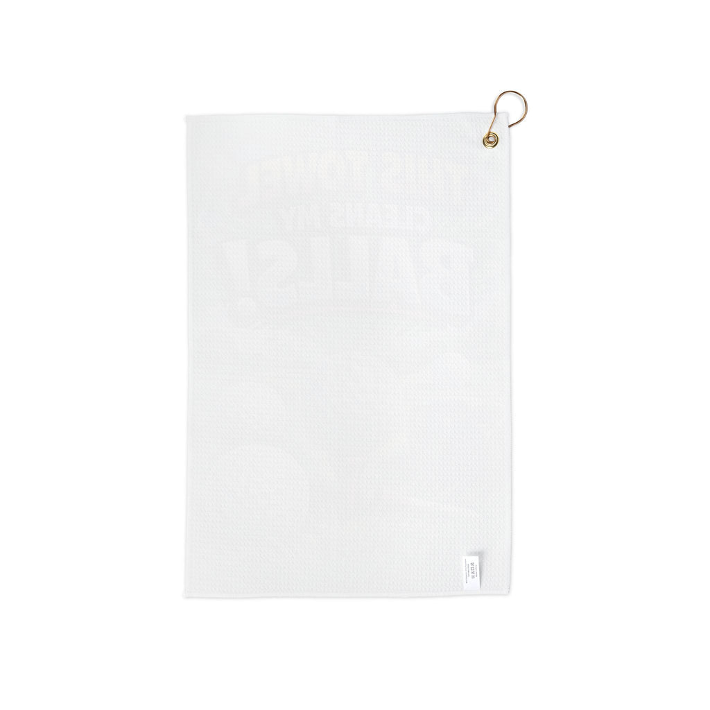 Funny Golf Towel – "This Towel Cleans My Balls" Microfiber Golf Towel with Grommet & Hook