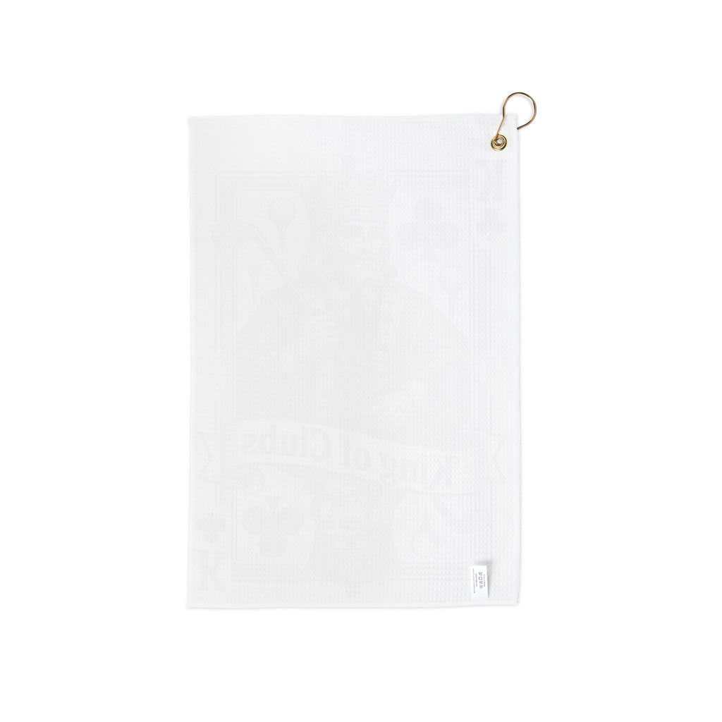 King of Clubs Golf Towel — Playing Card Golf Towel with Grommet