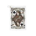 Queen of Clubs Golf Towel – Playing Card Golf Club Tee Towel with Clip