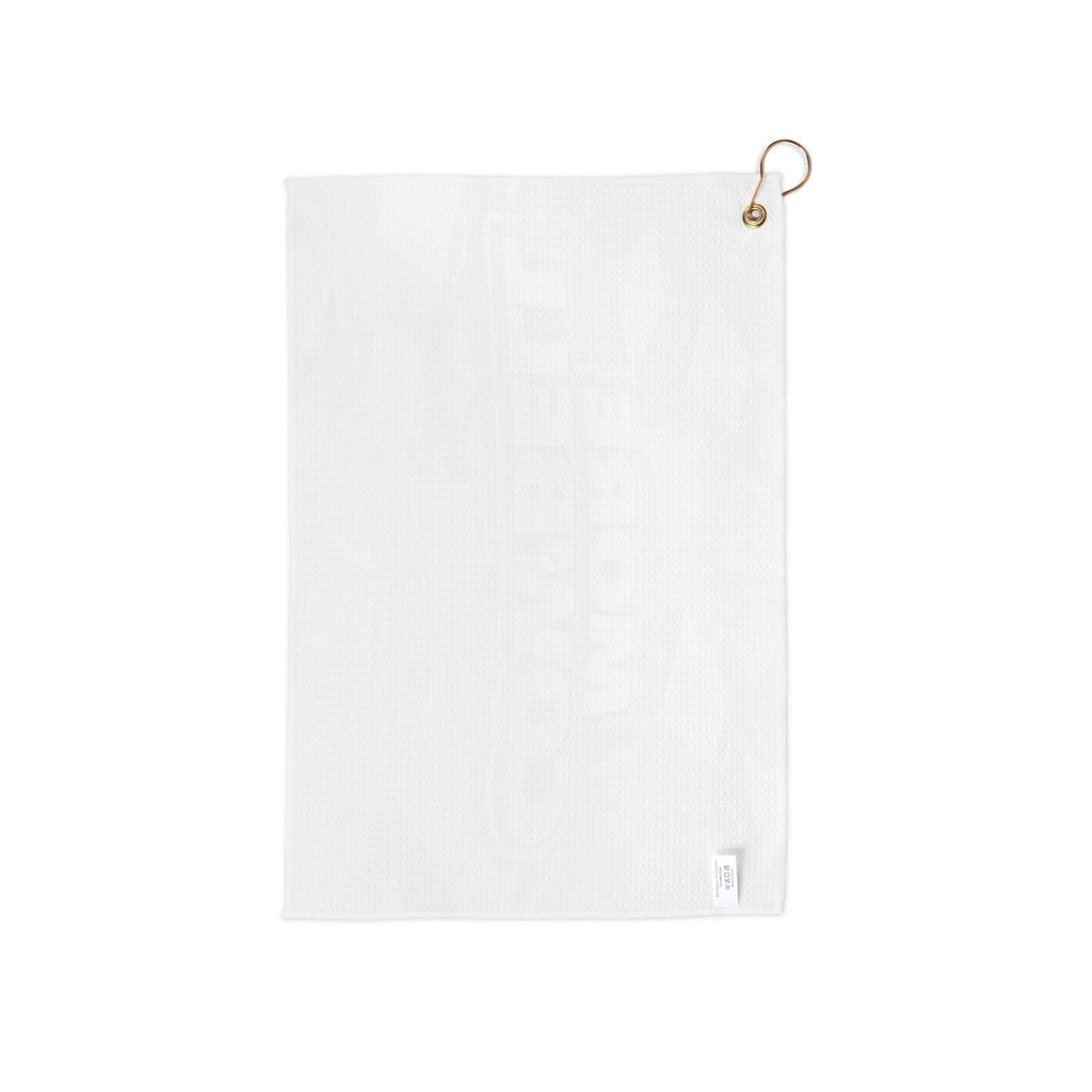 More Cowbell Golf Towel — Novelty Golf Accessory with Ring Clip