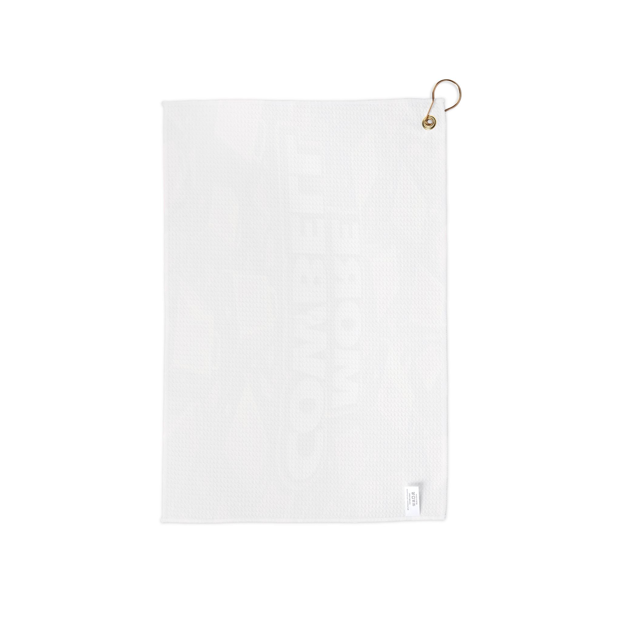 More Cowbell Golf Towel — Novelty Golf Accessory with Ring Clip