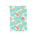 Aqua Coral Camo Golf Towel