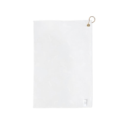 Blue Camo Golf Towel — Microfiber Golf Club & Ball Cleaning Towel with Grommet Ring