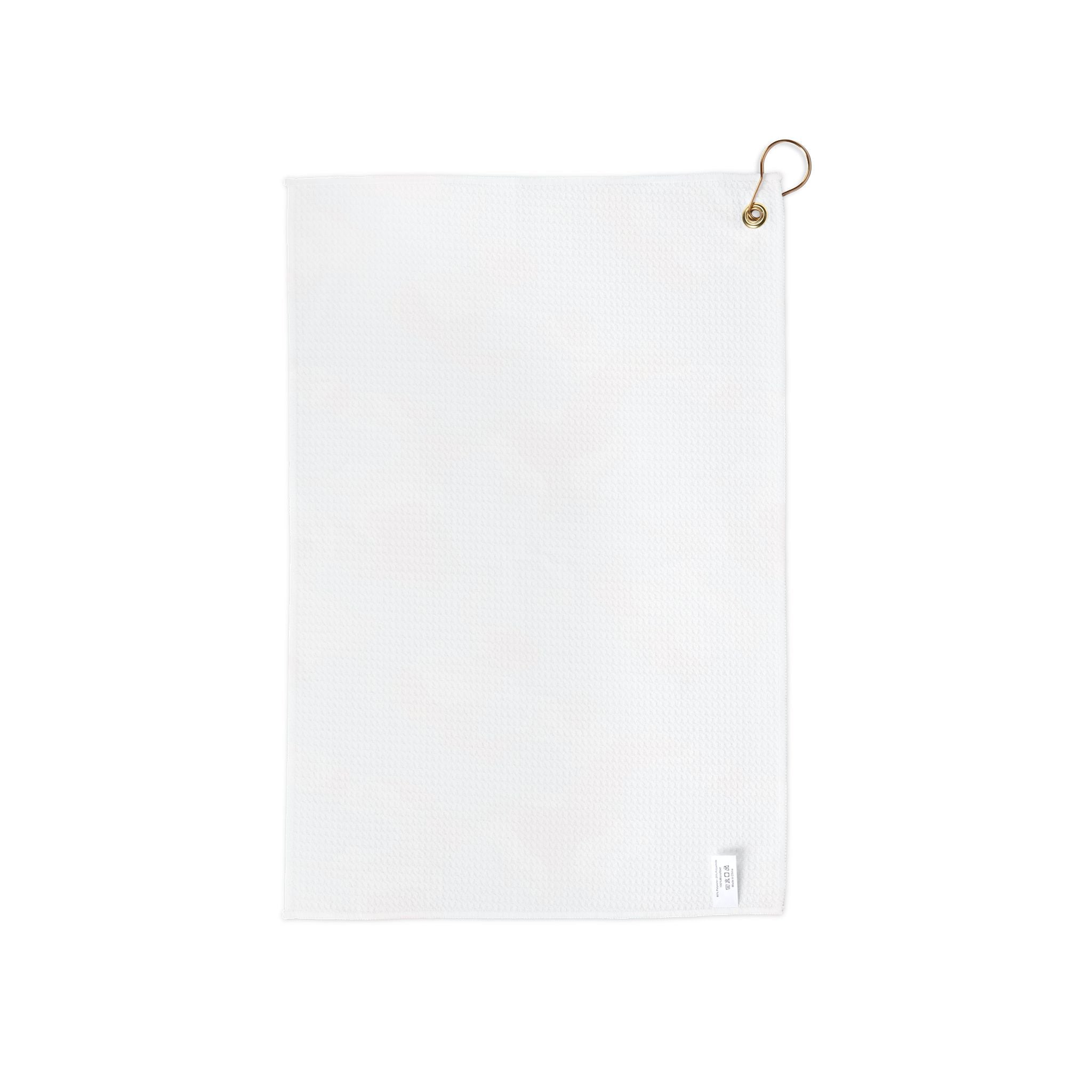 Aqua Coral Camo Golf Towel