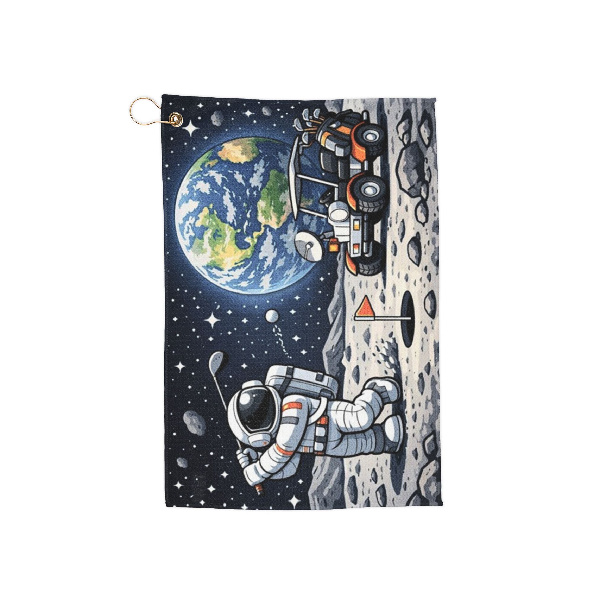 Astronaut Golf Towel — Space-Themed Golfing Microfiber Towel