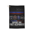 Support Our First Responders Golf Towel – Police Fire EMS Flag Design